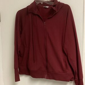 Danskin Maroon Zip-Up Hoodie